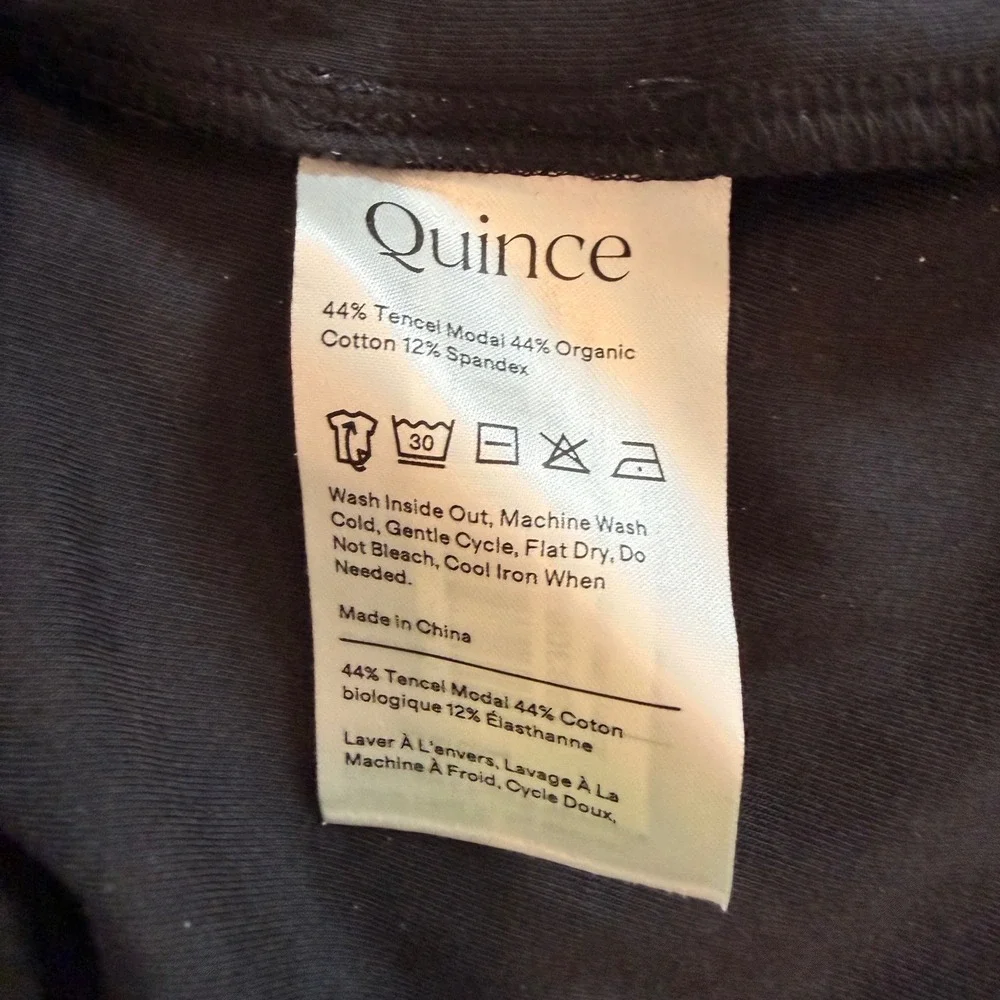 Quince Jersey Long Sleeve Maxi Dress Date Resort Vacation Trip True Black XS NWT